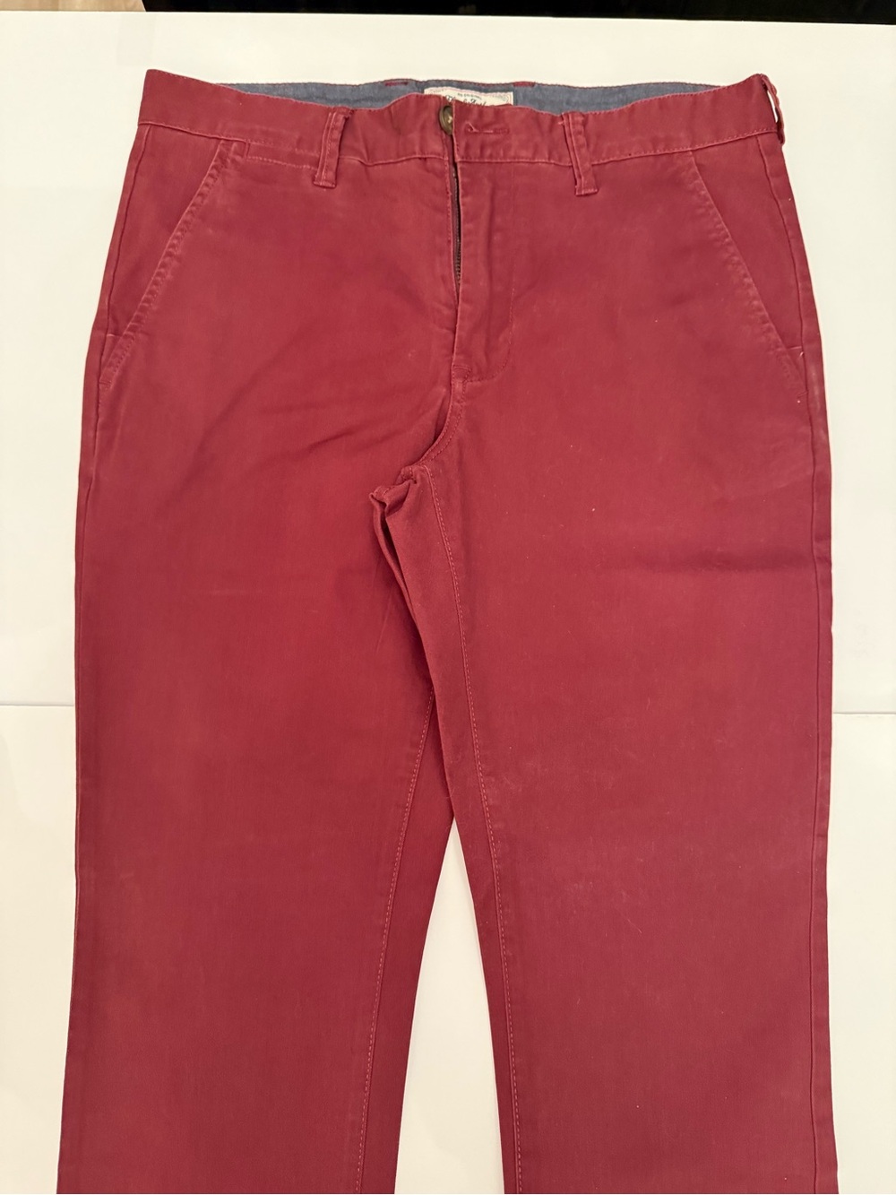 Flag & Anthem Men's Burgundy Chino Pants (32x32)
